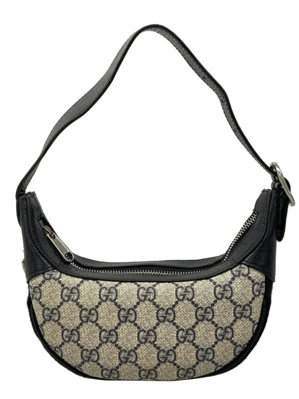 GUCCI Ophidia GG Mini Bag Navy Cream Red PVC Leather Handbag - Picture 1 of 15